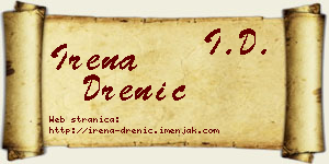 Irena Drenić vizit kartica